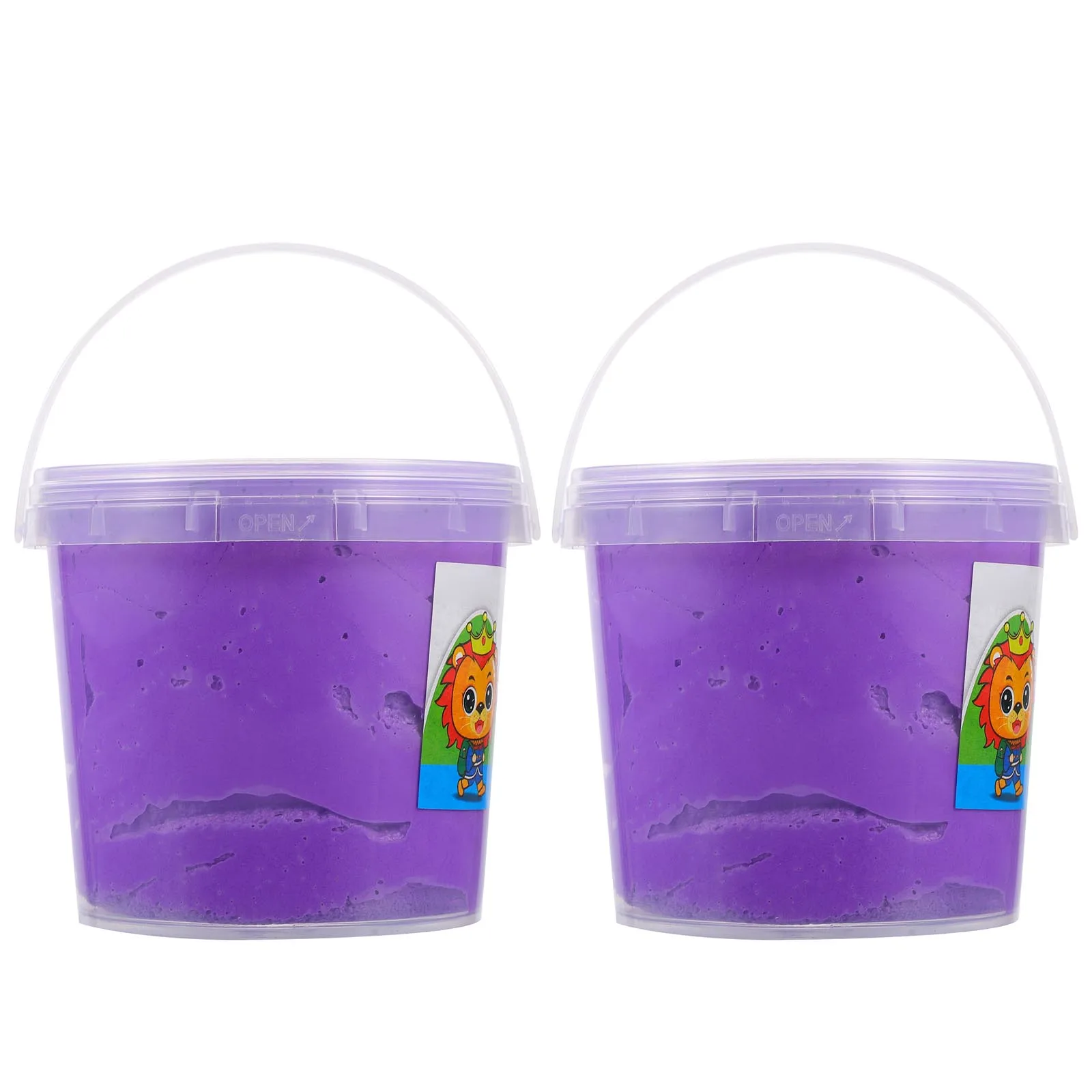 

2 Pcs 300g Ultra Light Clay Purple Non Hardening Kids Toys Air Dry Modeling Educational Plaything Children Dough Pure Color Mud