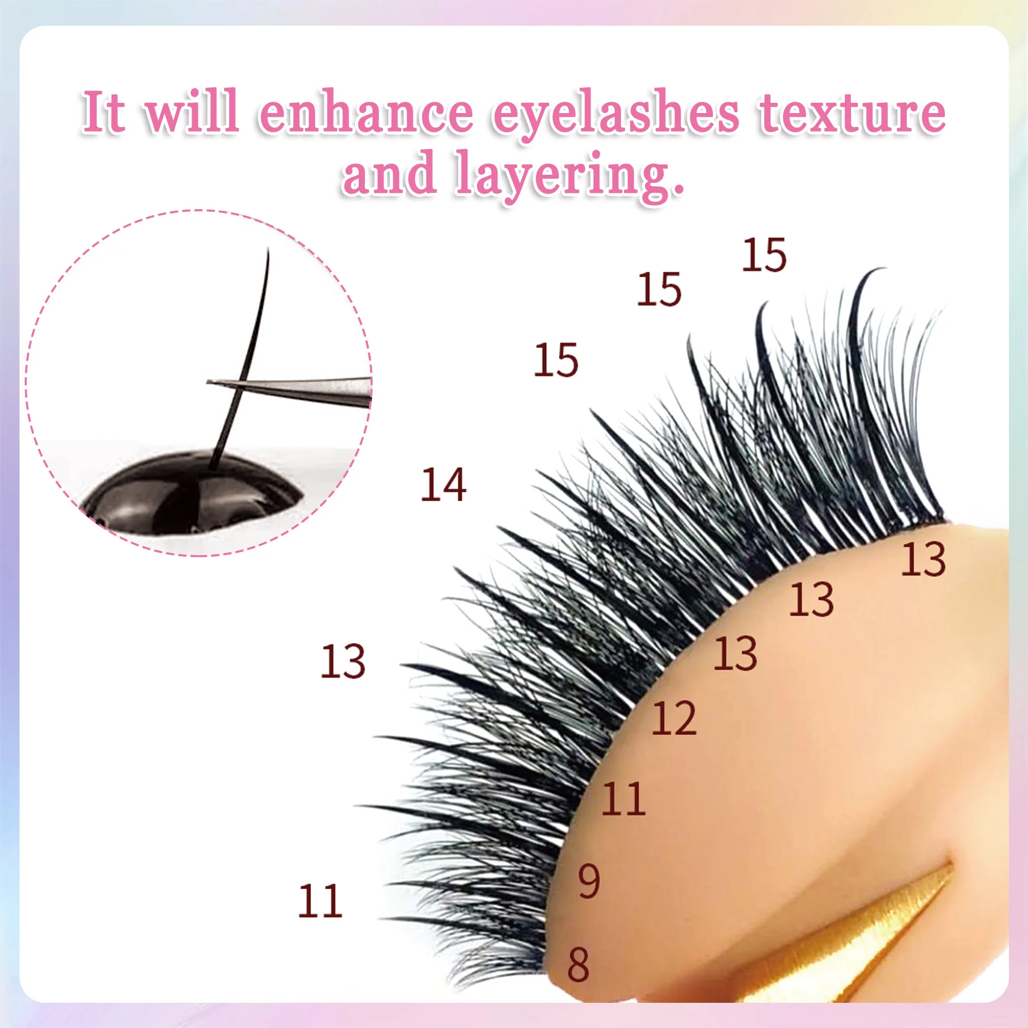 wispy Spikes A Shape DIY Wimpernverlängerung individuelle Fee Wimpern vorgefertigte Fans flauschige Wimpern Lieferungen für Schönheit Make-up