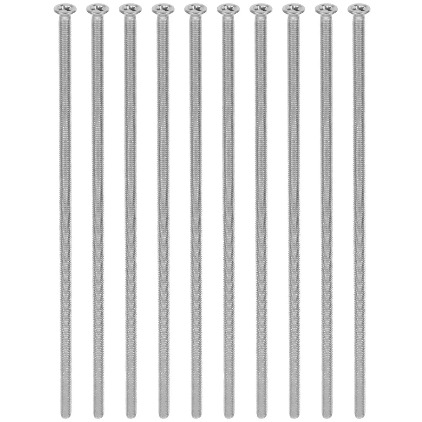 

10pcs Cross Head Screws Super Long Wall Plate Electrical Panel Flat Sheet Metal Self Tapping Stainless for Plastic