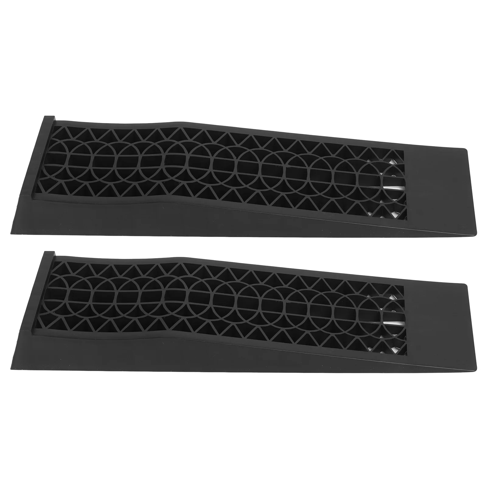 

1Pair Car Service Ramps Vehicle Maintenance Tire Ramps Universal For 4400 Lbs Vehicles Chassis Repair Engine Maintenance