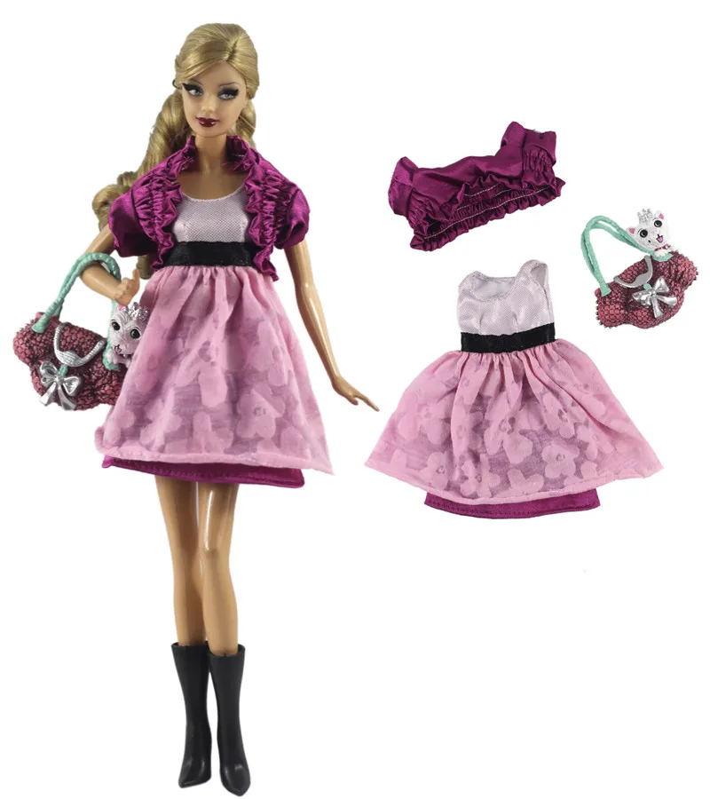 1 Set Doll Clothes 1:6 Scale Dress Outfit for 11.5 Inch 30cm Doll Many Style for Choice Gifts for Girls Doll Accessories #2