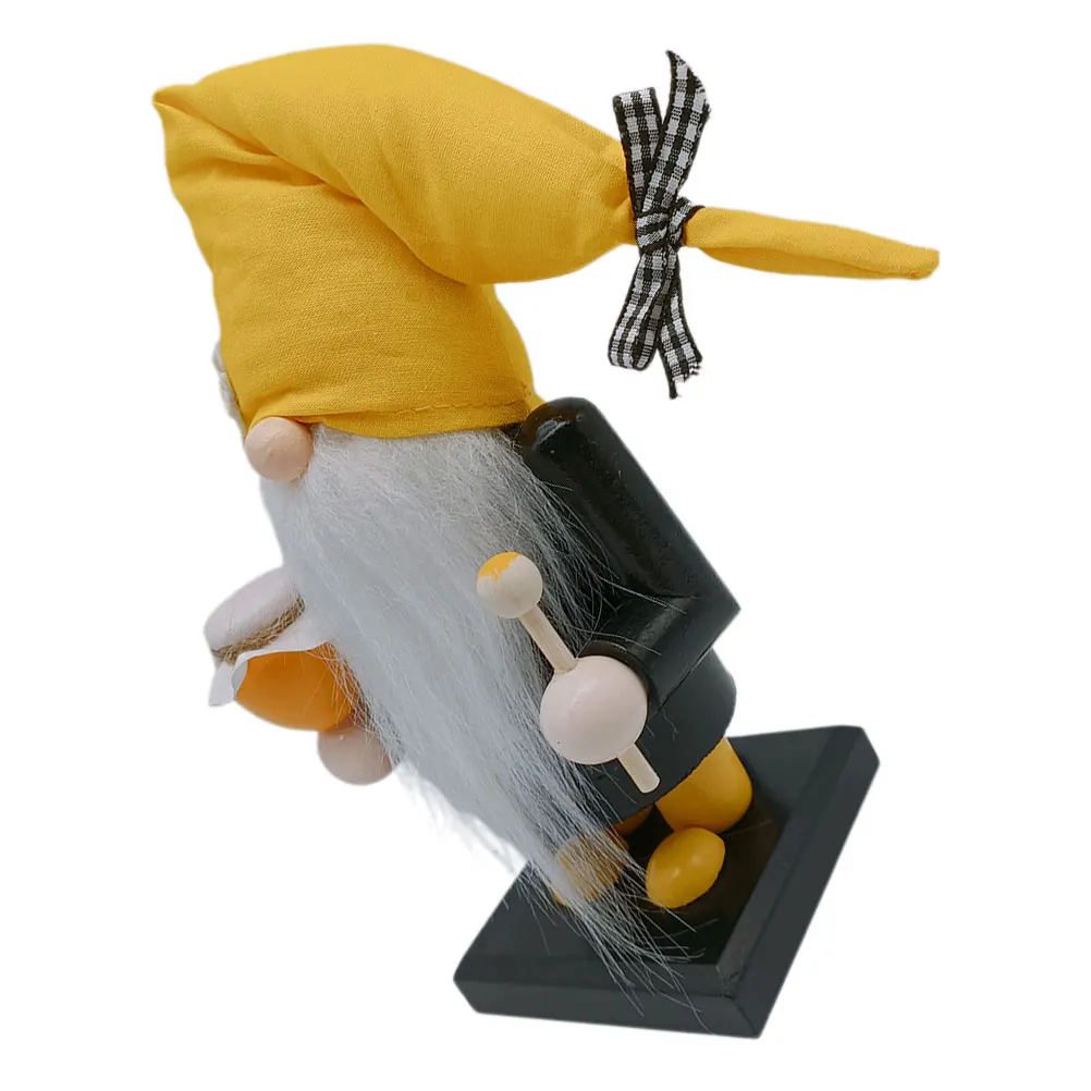 

Desktop Bee Dwarf Gnome Decor Wood Decorative Thanksgiving Gnomes Figurine