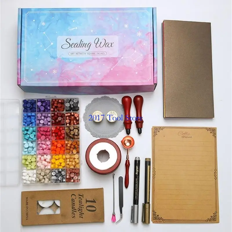 

K92A 24 Цветовые восковые уплотнения для карты оценки, рождественский подарок, конверт, украшения подарков на фестивале, набор