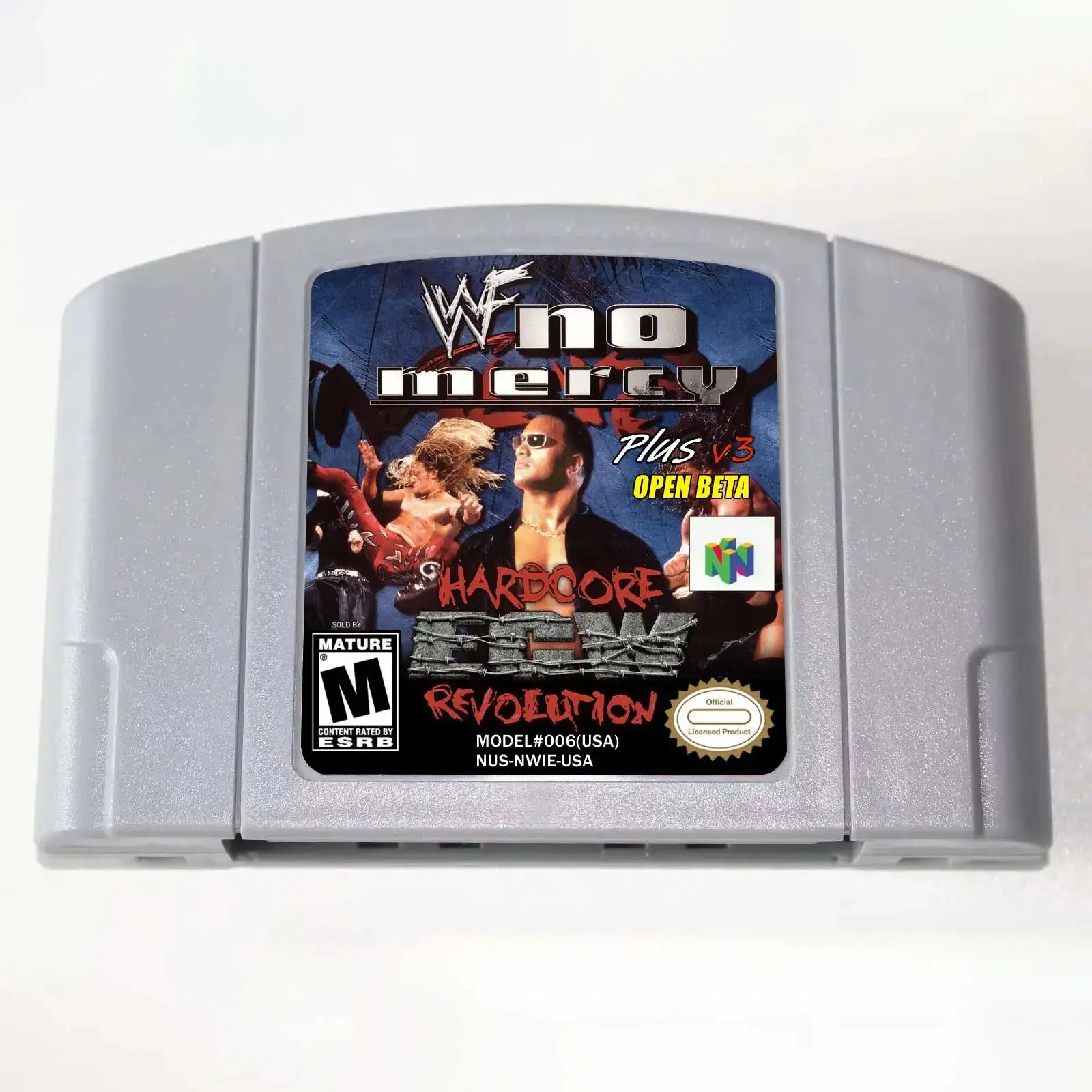 

64 Bit 2 IN 1 Games ** ECW House Party Beta v5 Wrestling & WWF No Mercy Plus v2.1/V3.0 ( English USA Version!! )