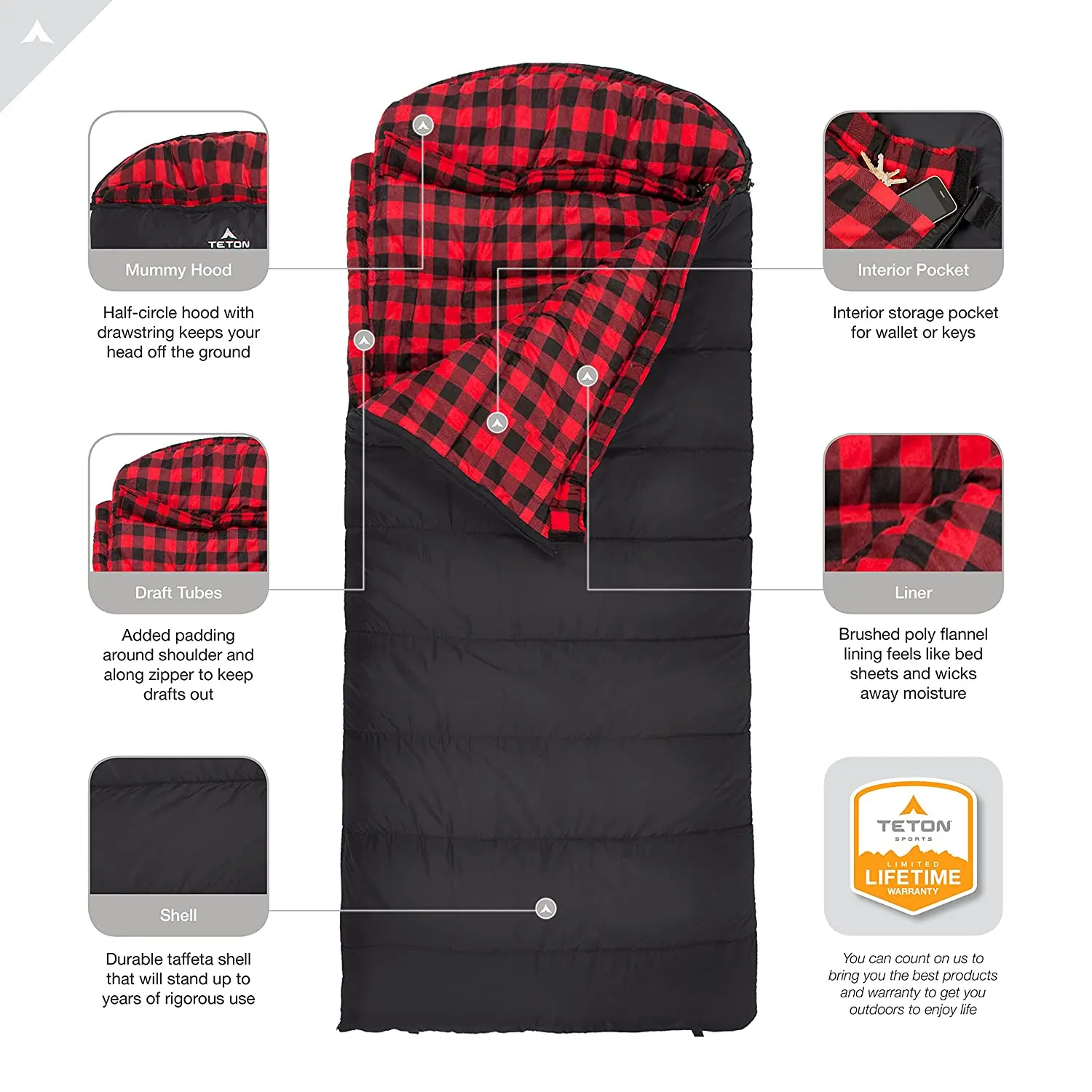 Popular Comfortable Sleeping Bag 0 Degree Sleeping Bag Great for Cold Weather Camping Sleeping Bag view 4