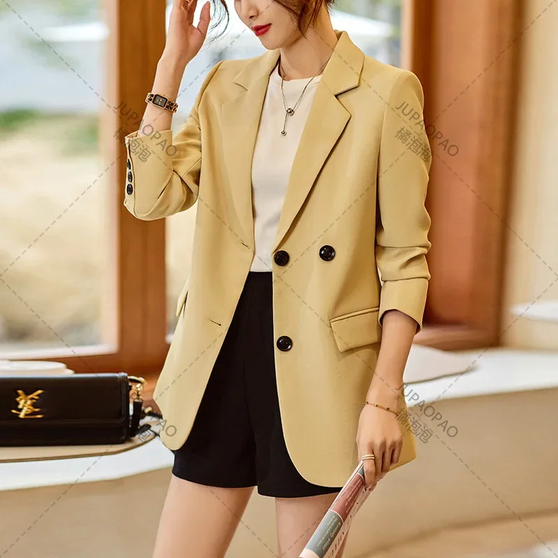 Professional Suit Set For Women 2024 Spring And Autumn Fashion Korean Edition Light Mature Style Goddess Casual Small Suit Two