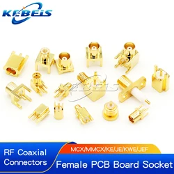 5PCS MCX-KE MCX-JE MCX-KWE MMCX-KE MMCX-JE MMCX-KWE MCX MMCX Male Female Socket PCB Board Socket Right Angle 90 Degree Connector