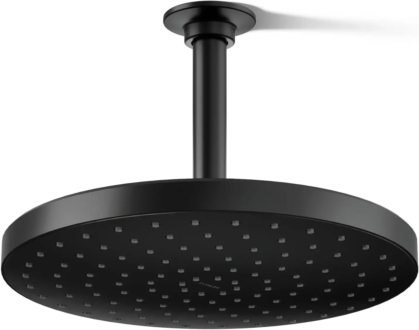 

10" Rain Shower Head Single Function Matte Black 1.75 GPM Easy Clean