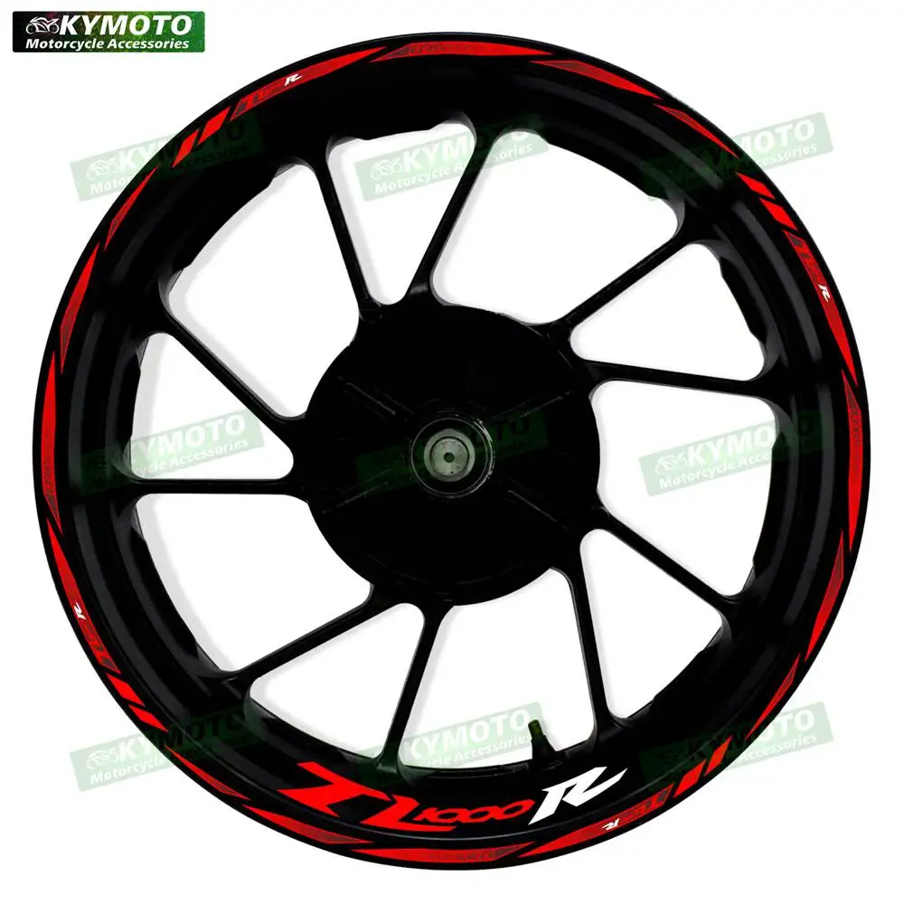 Motorcycle 17 Inch Front And Rear Racing Wheel Stickers Car Reflective Rim Motorbike Hub Tape Decal Sticker For TL1000R TL 1000R