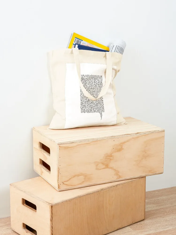 Quadrilateral Explication One Tote Bag canvas bags Women's handbag bags luxury women cute pouch bag