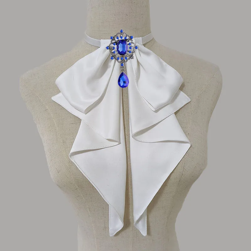 

Bow Ties Detachable Collars Men's Women's Vintage British Court Style Suit Dress Shirt Accessories Lolita Clothing Collar Flower