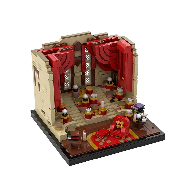 1241 pièces Blocs de construction modulaires personnalisables MOC Salle de divination du Professeur T de la Ville, Jouet créatif DIY pour garçon, Cadeau de Noël