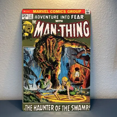 The Man Thing No.11 Retro Comic Book Metal Poster Tin Sign - 20x30cm Plate