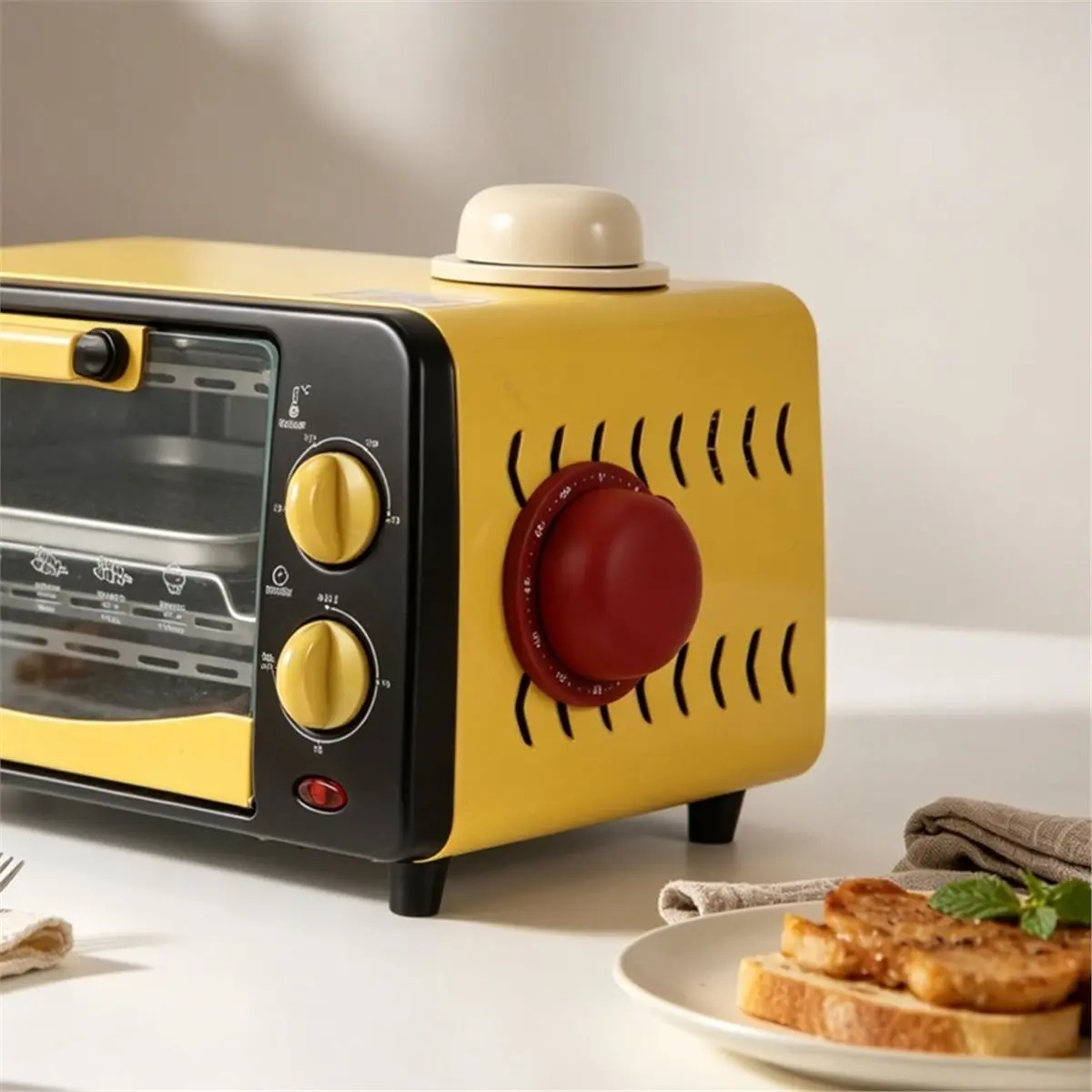 Home Tool Kitchen Hat Timer Stainless Steel Magnetic Timer Clock Learning Baking Boiled Egg Doing Questions Time Manager Red