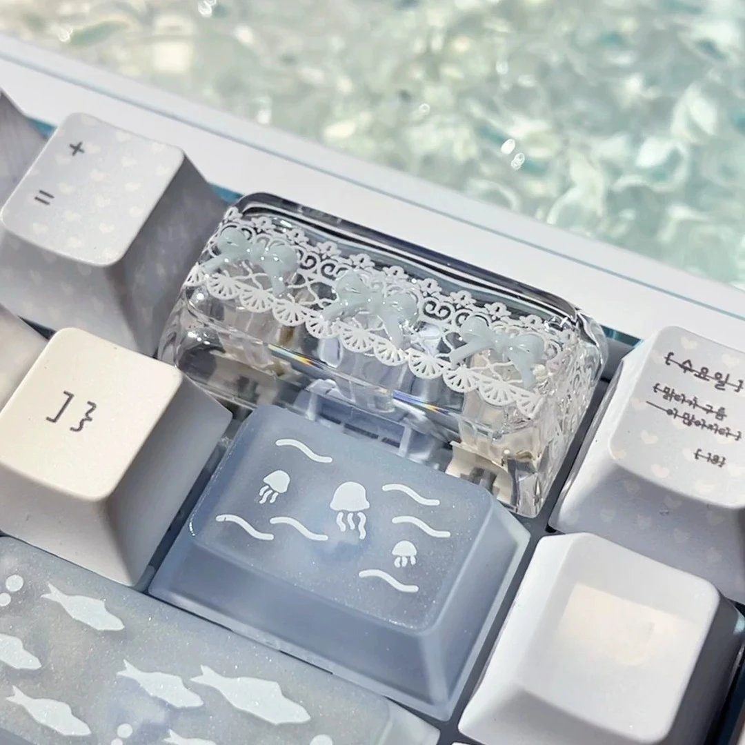 レースリボンをモチーフにしたキーキャップセット、レジン製XD - Gaming Keyboard Magnetic Switches のレビューと価格