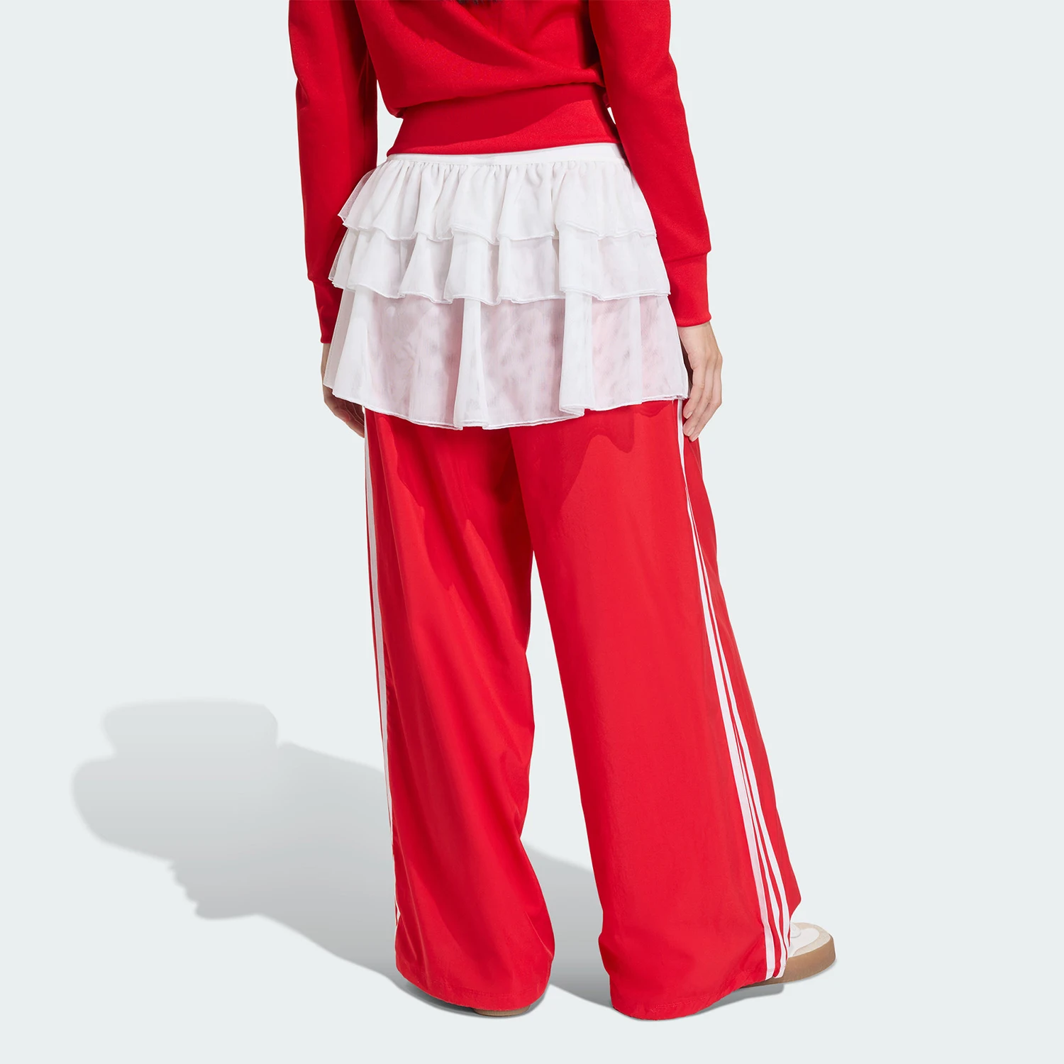 Adidas genuine clover fashionable women's loose wide leg sports pants KS1430