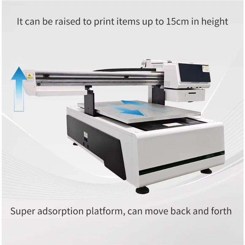 6090 UV Flatbed UV Bottle Printer for Plastic Metal Phone case with CCD Camera Direct UV Printer
