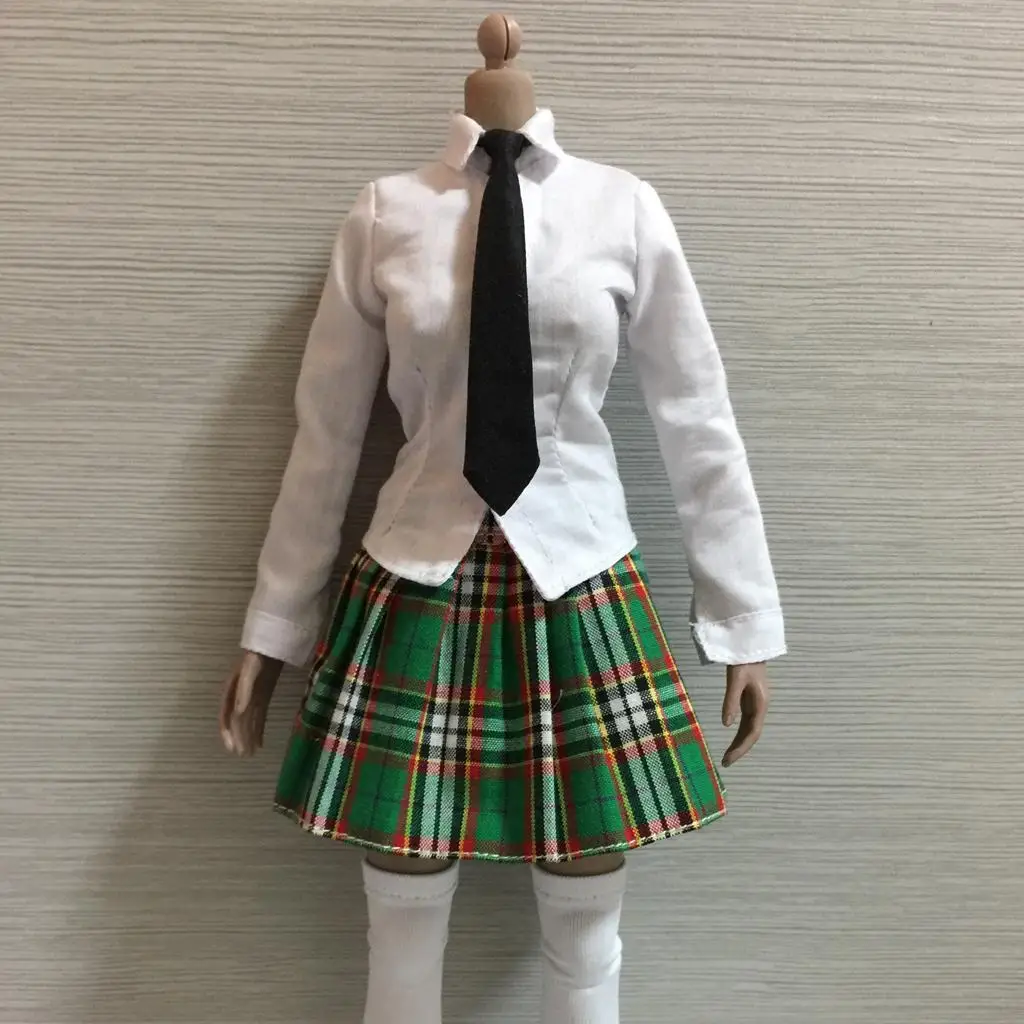 1/6 Schoolgirl Uniform Outfit :6 Scale Suits/Shirt/Clothes Tie Neckti for 12''  Kumik CY CG Girl Female Action Figure