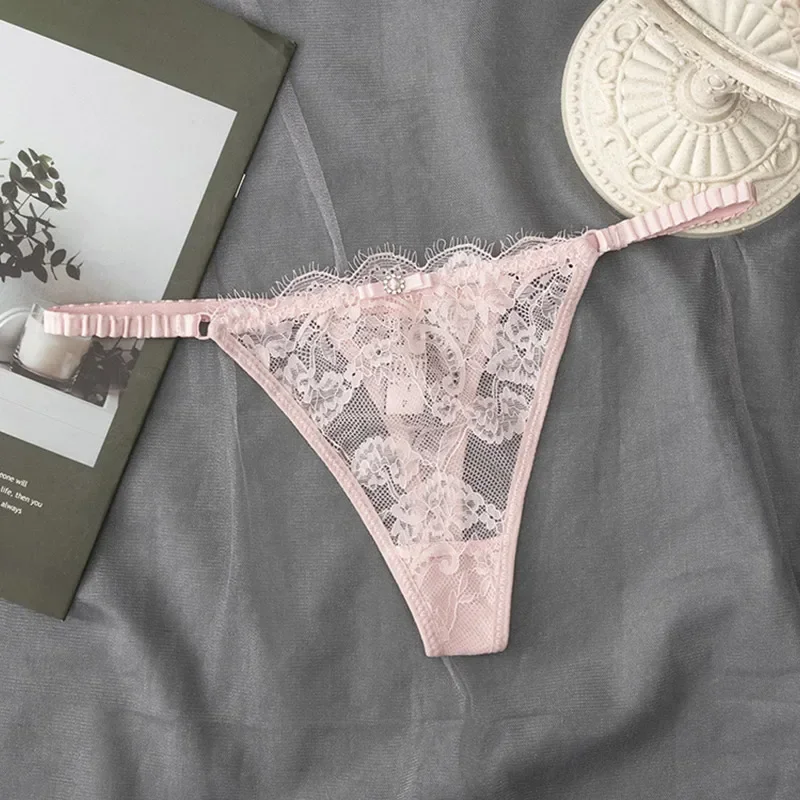 

NEW Sexy G-string Panties Lace Women Underwear Panties Female Thin Belt Underpants Thong Solid Color Pantys Low-Rise Lingerie