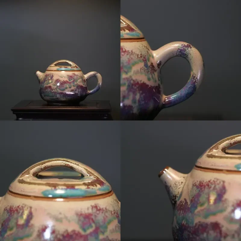 

【CHIMU HOME】 Victorian Style Porcelain Pear Shaped Teapot 220ml Heat Resistant