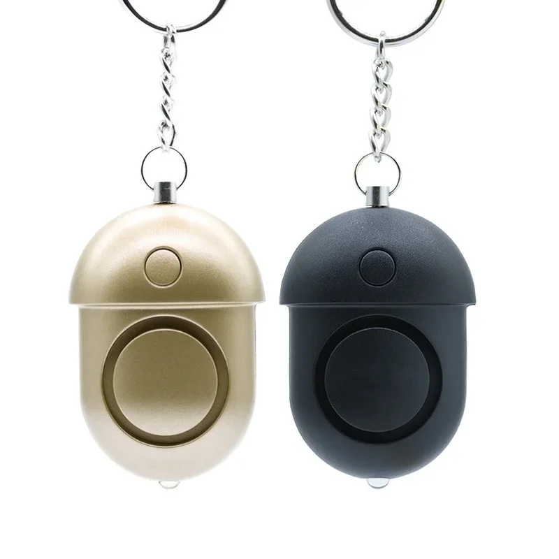 Personal Alarm Attack Alarm,130Db Personal Security Alarm Keychain with LED Emergency Survival Anti-Rape Siren,Rose Gold