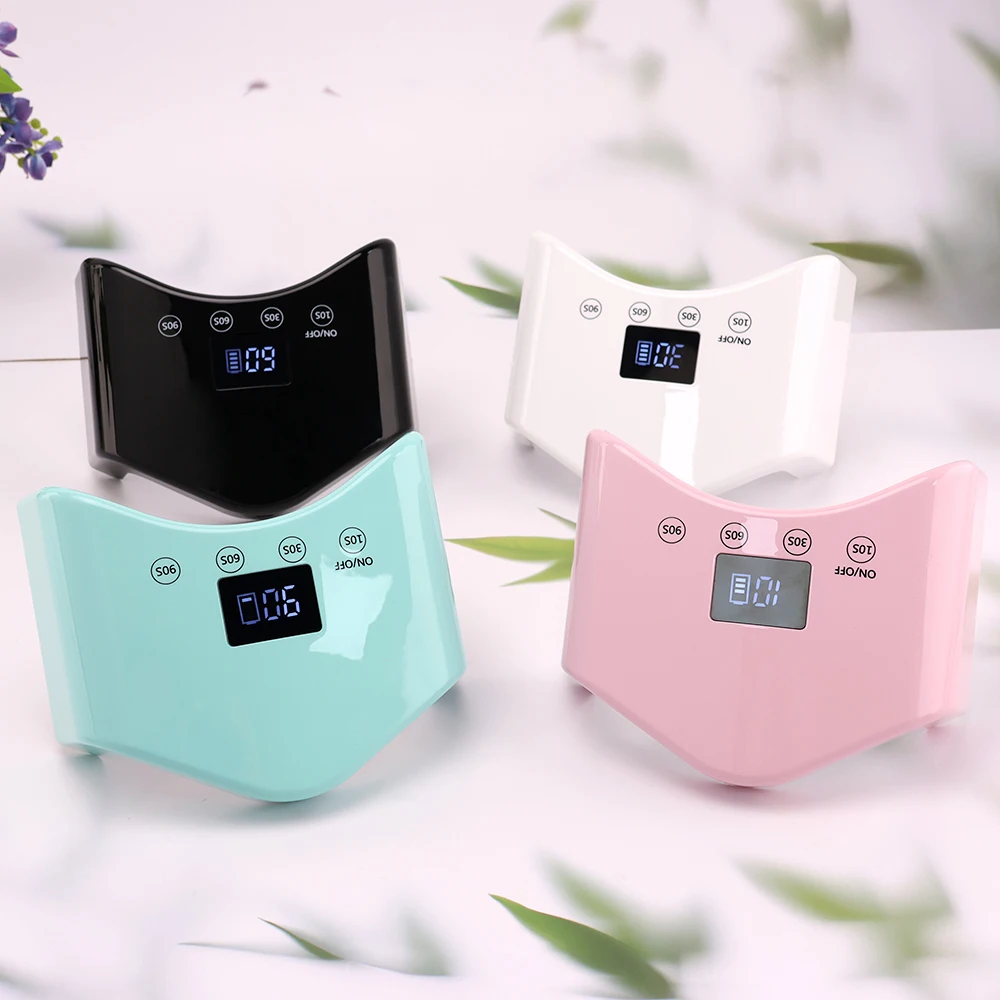 Professionelles neues Design Nagellieferant Geschenk Mini tragbare 48W kabellose wiederaufladbare Licht-LED-Lampenabdeckung ganze Hand Nagellampe