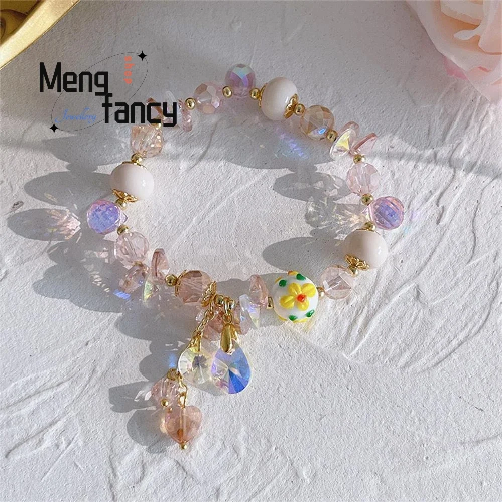 

ins wind super fairy love fringe bracelet female design sense niche beaded bracelet small fresh hand jewelry