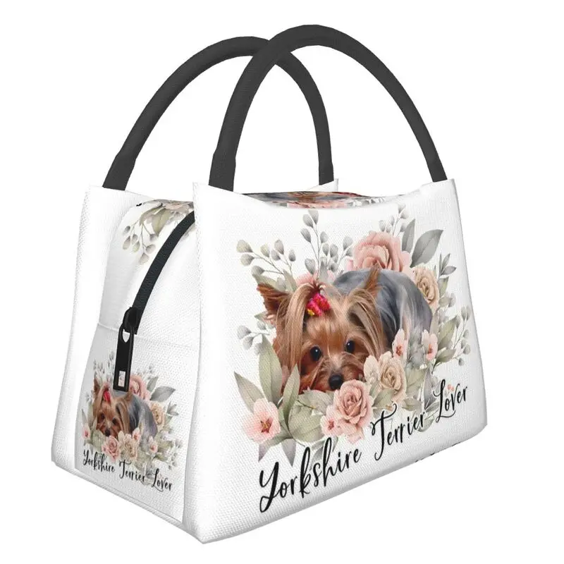 

Yorkshire Terrier Mom Yorkshire Terrier Dad Insulated Lunch Bag for Women Resuable Yorkshire Terrier Lover Thermal Lunch Tote