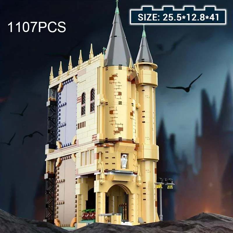 

1107PCS Magic Castle Building Blocks Medieval Castle Architecture Model Bricks Creative Desktop Decoration Kids DIY Toys Gifts