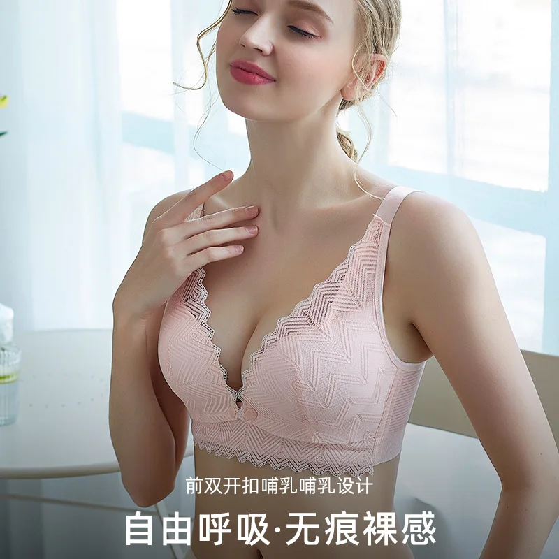 تنفس القطن الخالص امرأة الصيف التمريض الجبهة الرضاعة الطبيعية حمالات الصدر ملابس جديدة مقاومة الدانتيل حمالات الصدر القطن منعش نمط حمالات الصدر