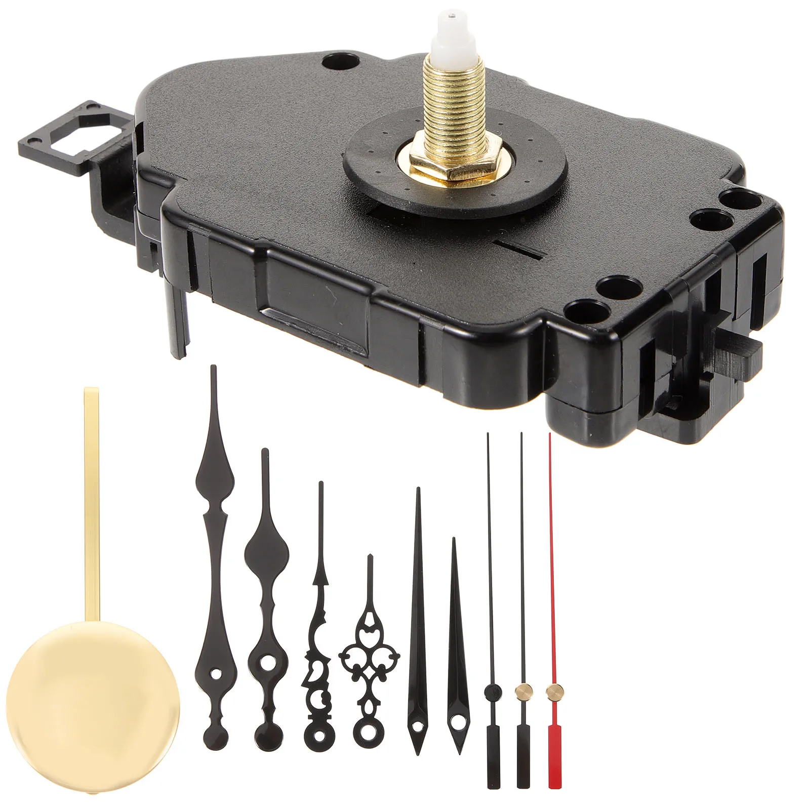 

1Set Clock Movement Kit for DIY Pendulum Wall Clock Replacement Parts Sturdy Iron Plastic Mechanism Mute Repair Set