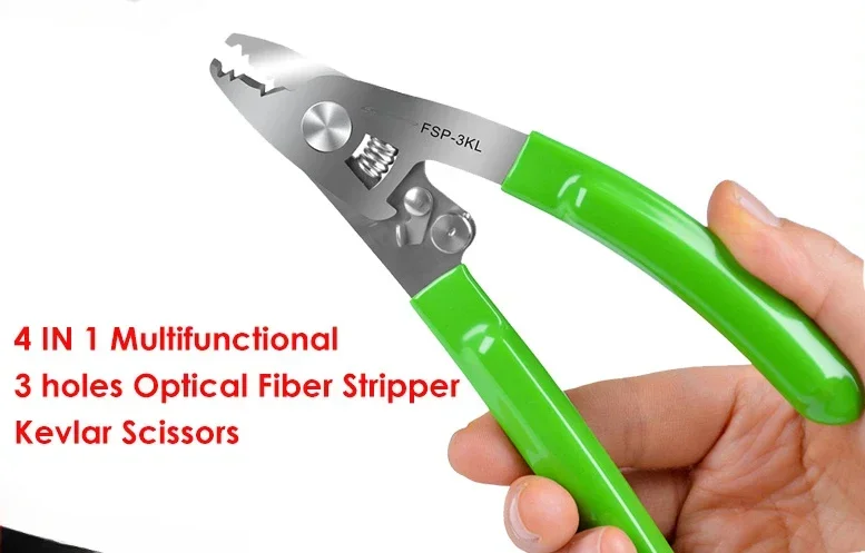 

Fiber Stripper and Kelvar Scissor,Cable Stripper Optical Cable Stripper Wire Strippers Fiber Optic Tools FSP-3KL TOOL