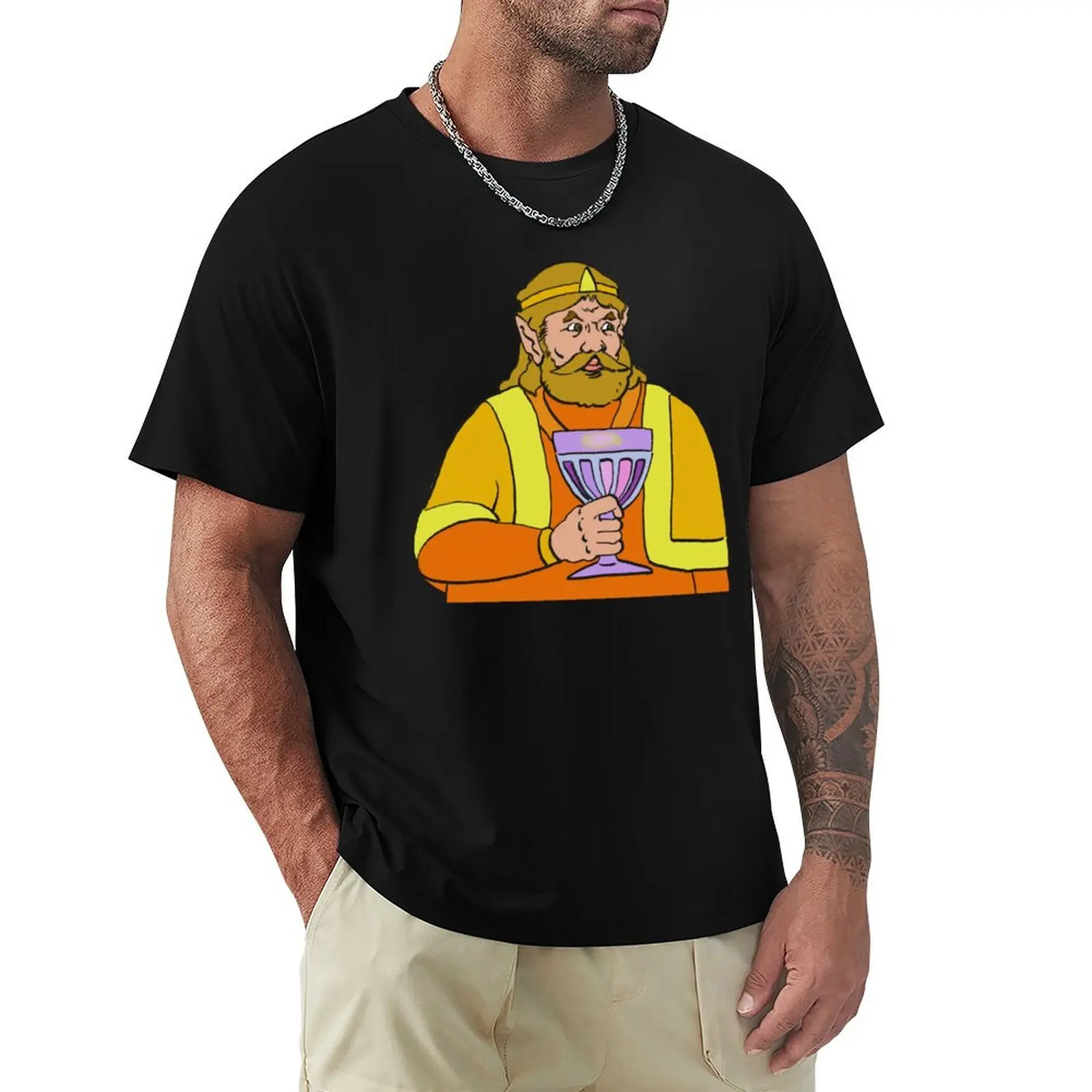 High quality re-draw of king harkinian holding a goblet. T-Shirt Trend Art Print T-Shirt