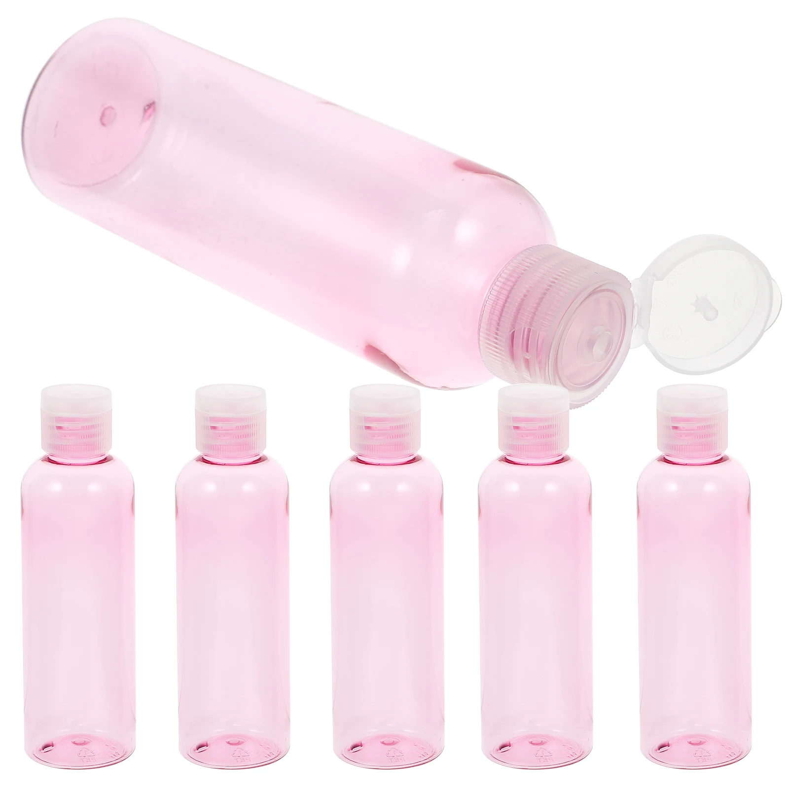 

6PCS Clamshell Bottles Plastic Travel Squeeze Soap Dispenser Small Lotion PP Empty Portable Toiletries Cosmetics Sub Bottles