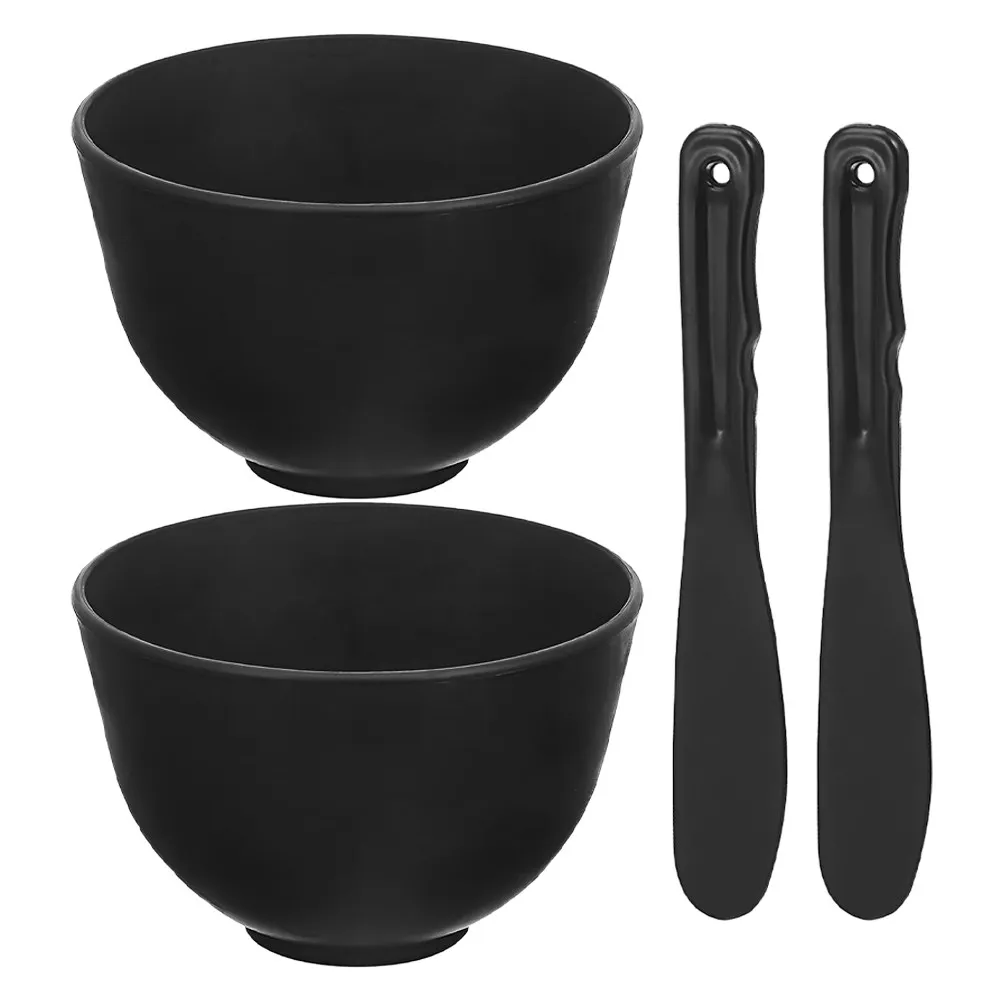 1Set Silicone Face Mask Bowl Set Flexible Soft Material DIY Facial Mask Mixing Kit Spa Beauty Tool Applicator