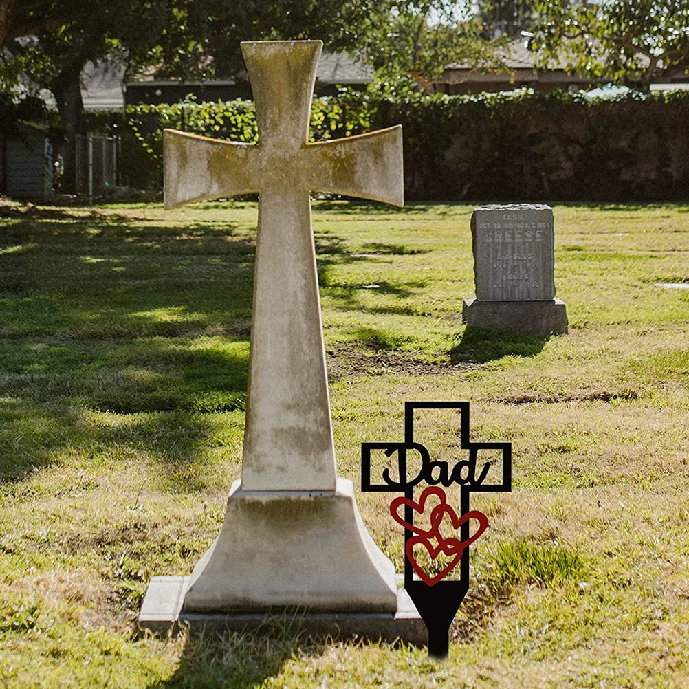 

Stakes Durable Metal Memorial Grave Decorations Waterproof Outdoor Garden nament Father Day Gift Cemetery