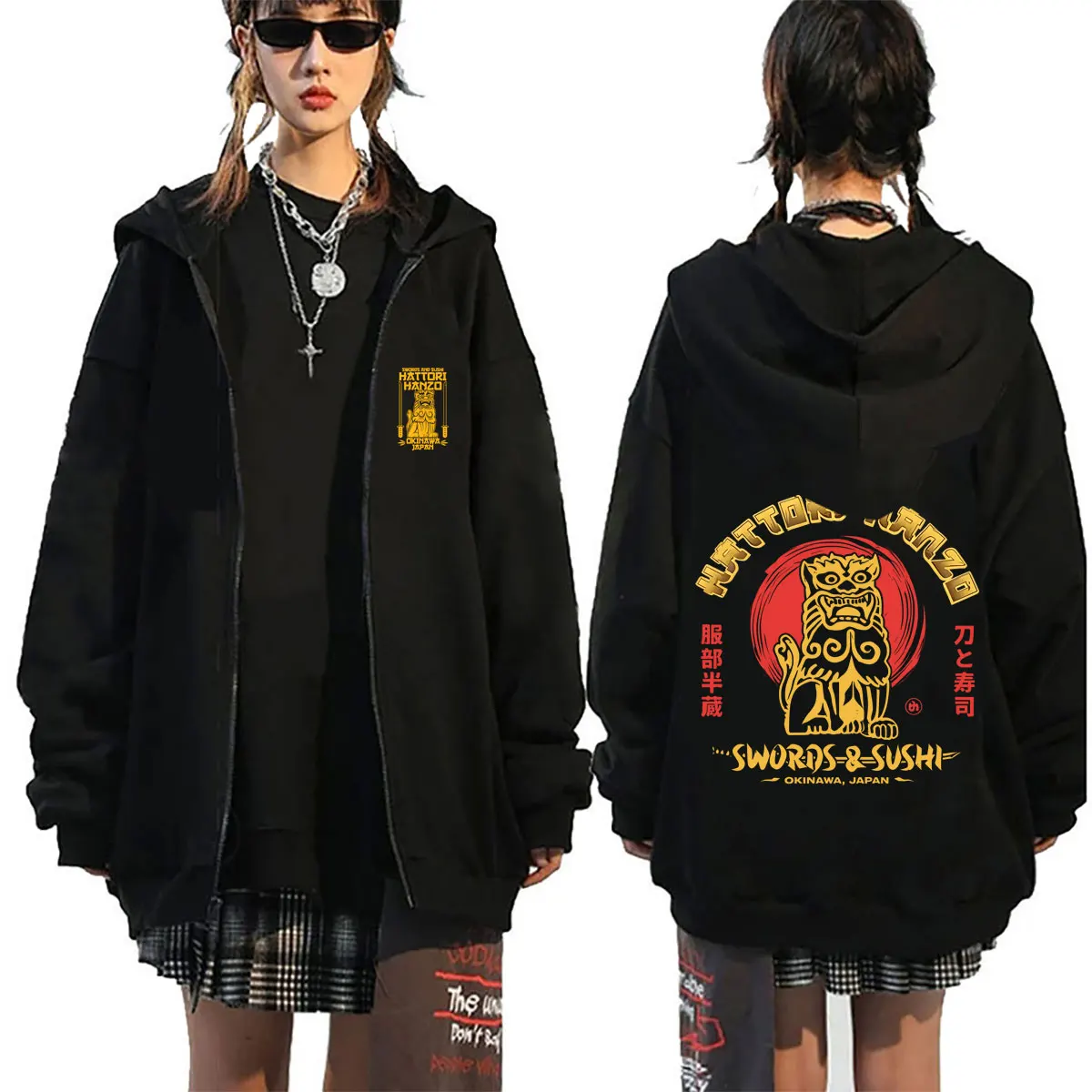 quentin-tarantino-movie-kill-bill-swords-and-sushi-hattori-hanzo-okinawa-japan-zipper-hoodie-men-vintage-oversized-zip-up-jacket