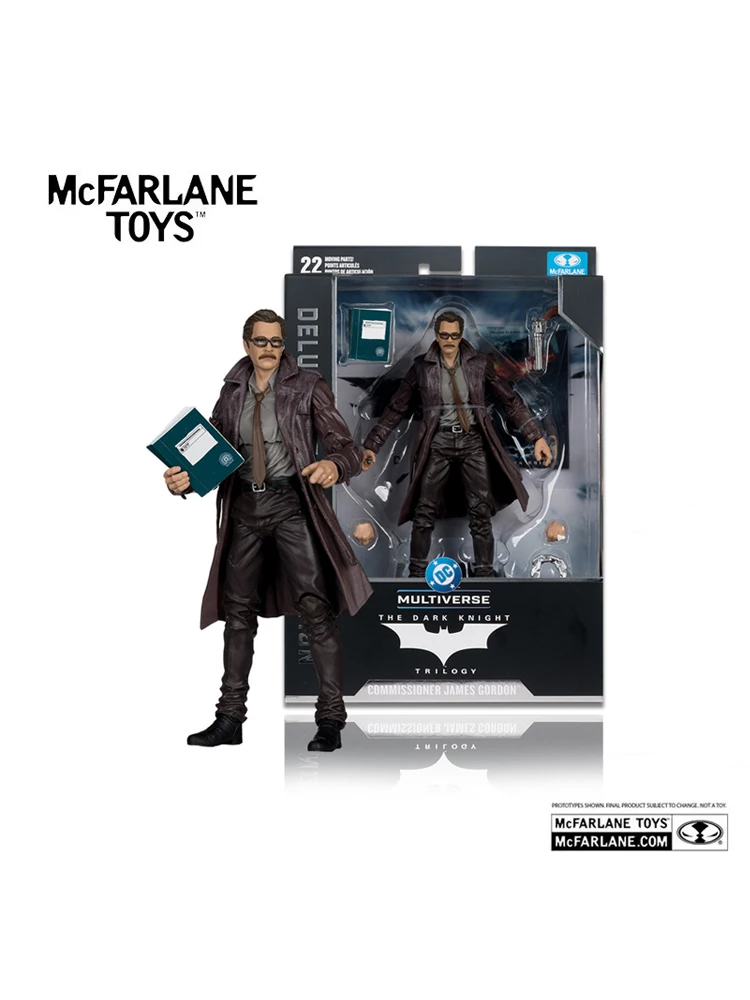 McFarlane Toys DC Deluxe Theatrical Edition Wv5 - Commissioner Gordon (The Dark Knight) 7-Zoll-Actionfigur Modellpuppe Garage Kit