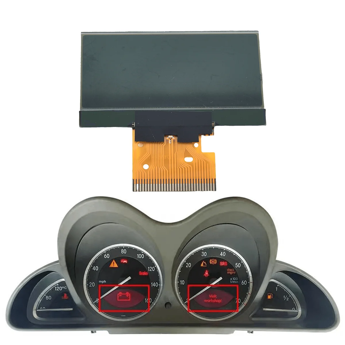 A2305407611 Dashboard Speedometer Screen Lcd Display A2305404847 for Mercedes R230 SL55 SL65 AMG R230 SL350 SL500 R230 SL600 1Pc