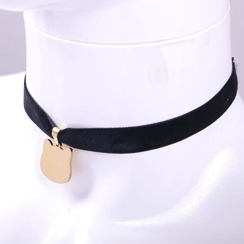 Kyouyama Kazusa – collier de Cosplay noir, pendentif chat, jeu d'anime, archives bleues, accessoire de Costume d'halloween pour fille, cadeaux ﻿