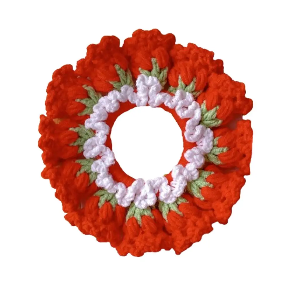 

Элегантные резинки для волос ручной работы из вязаного крючком цветка лилии (конваллии), разноцветные, милые, для женщин