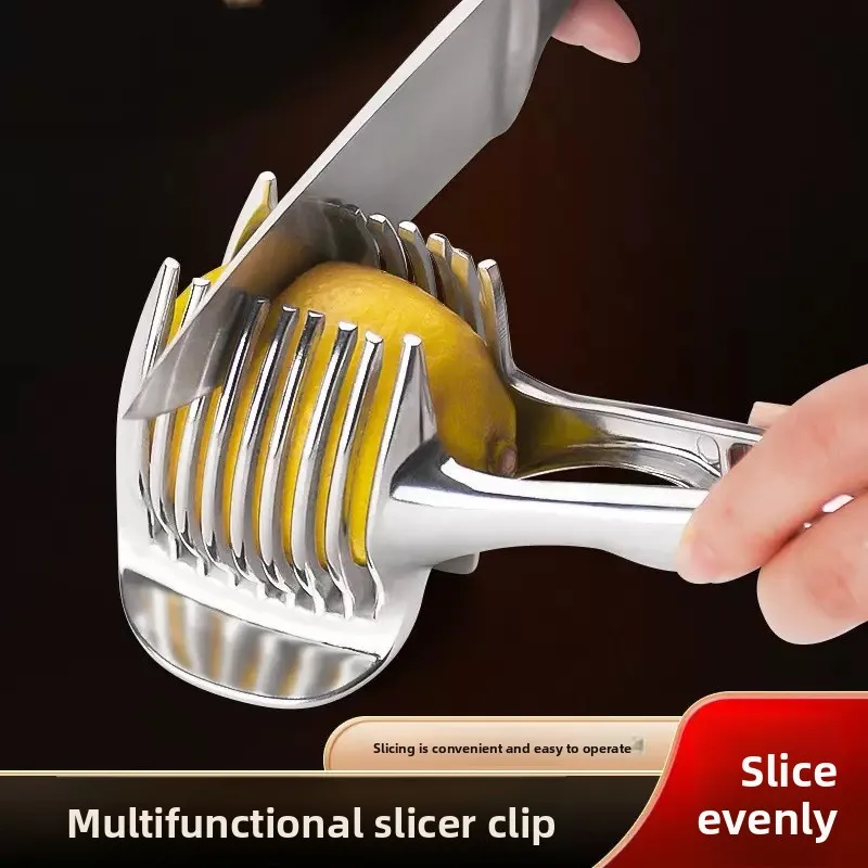 

Lemon Slicer Alloy Multifunctional Fruit Splitter with Handle Tomato Slicer Home Fruit Cutter Tool