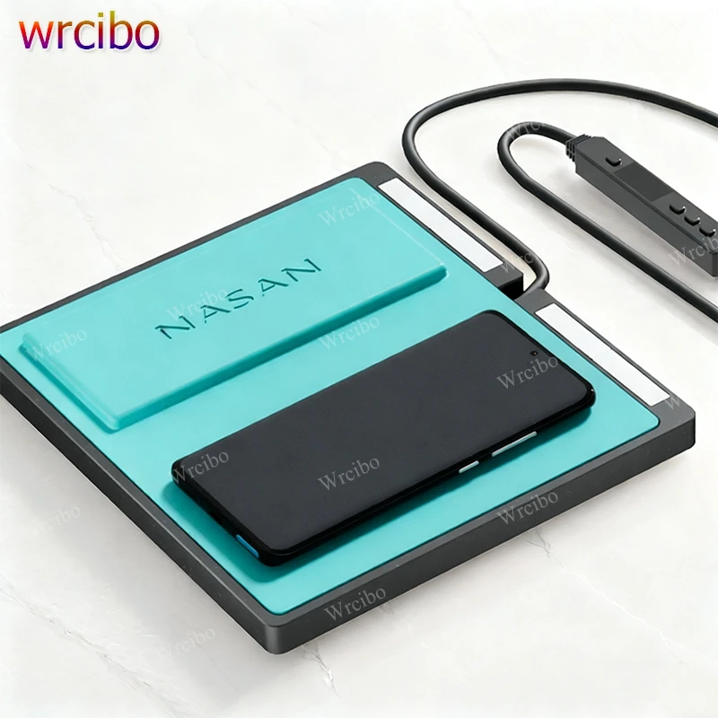 

Nasan Adjustable Temperature Heating Plate for Curved LCD Screen Removal, 80°C Safe Temp, Heating Silicone Pad for Phone Repair