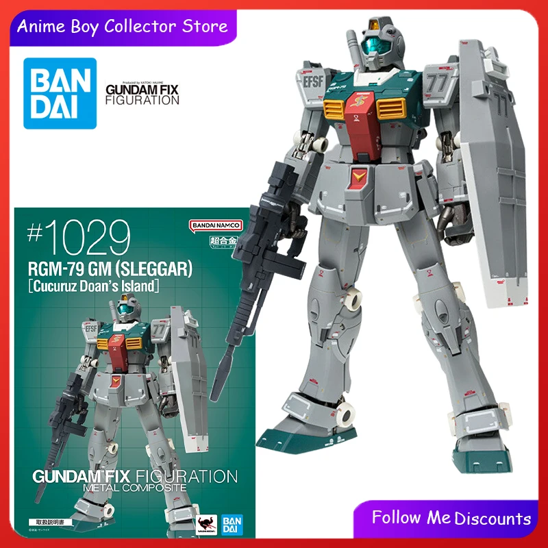 Bandai GUNDAM FIX FIGURATION Anime Figure RGM-79 GM (Sleggar) Action Figure Cucuruz Doan's island Assembly Model Kit Toys Gift