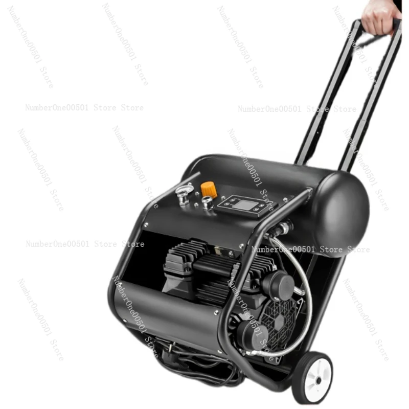 

Industrial portable air pump permanent magnet variable frequency air compressor oil-free silent woodworking painting