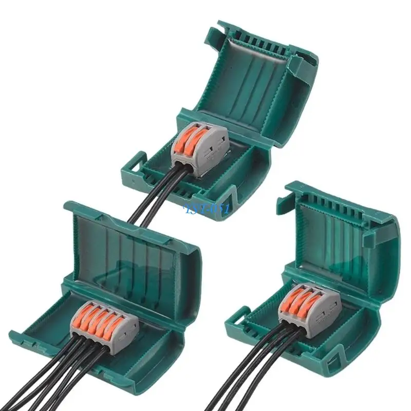 E15A Plastic Electrical Junction Box Gel Wire Connector Rainproof Easy Terminal Block For Electrical Connection Enduring