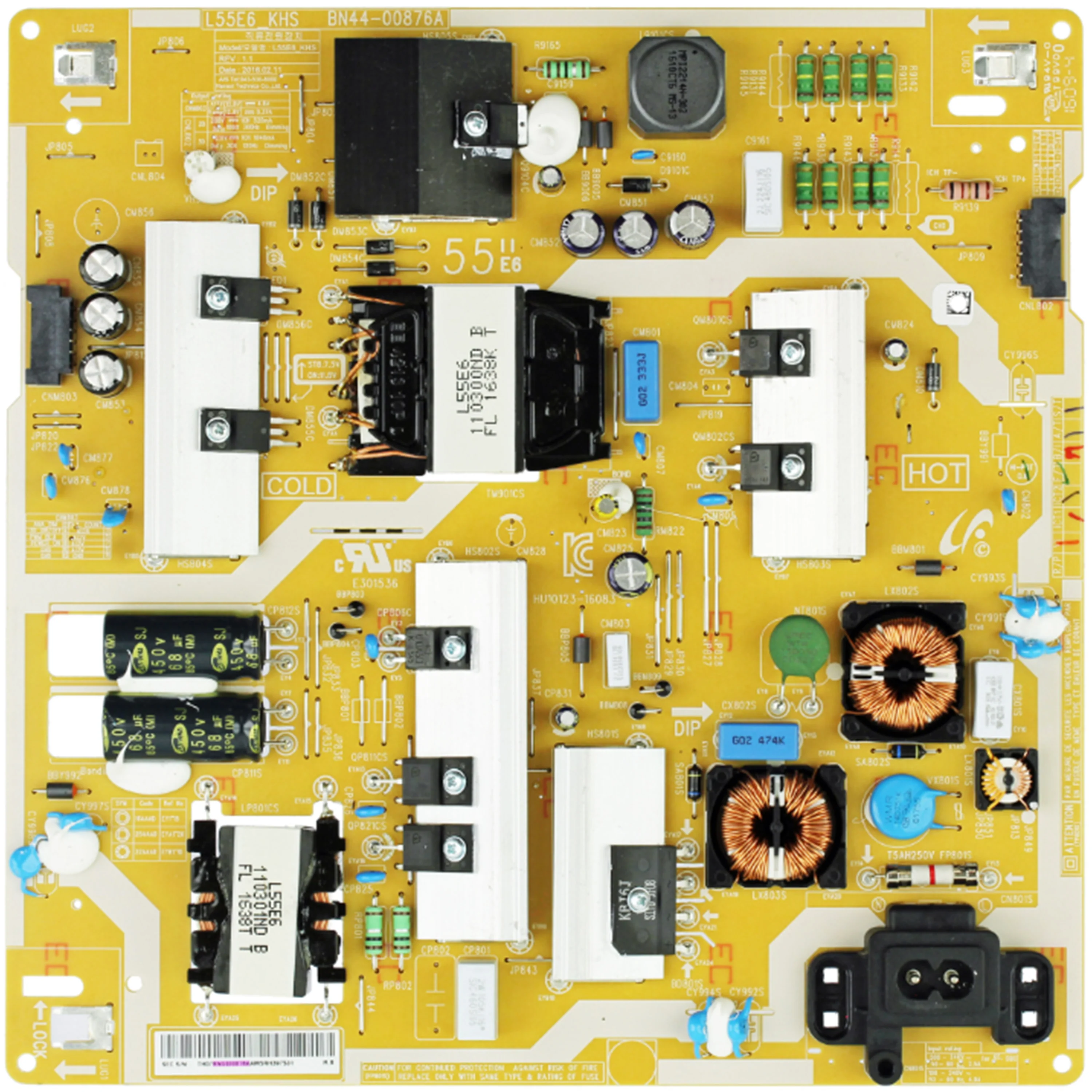 New BN44-00876A L55E6_KHS Power Board is for TV UN49MU7600F UN49MU7000F UN55KU750DF UN55MU7600F UN55KU7500F UA55MU6400W Supply