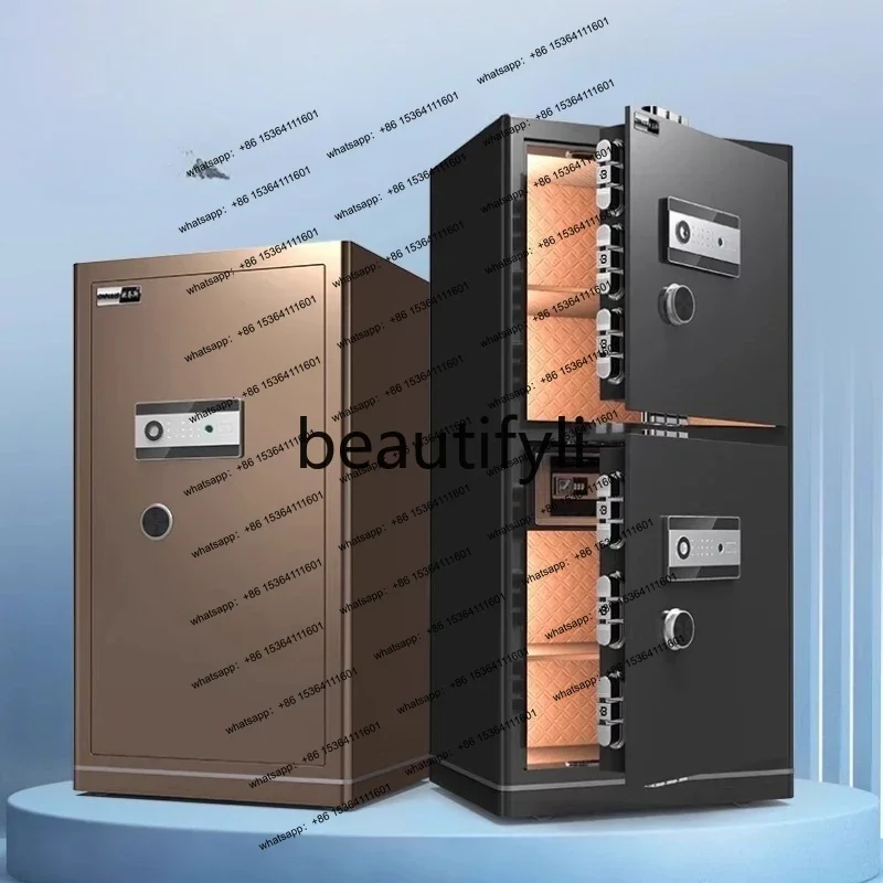 

z.Safe Home Large Single Double Door All Steel Fingerprint Password Anti-theft Safe Office Hotel Large Capacity