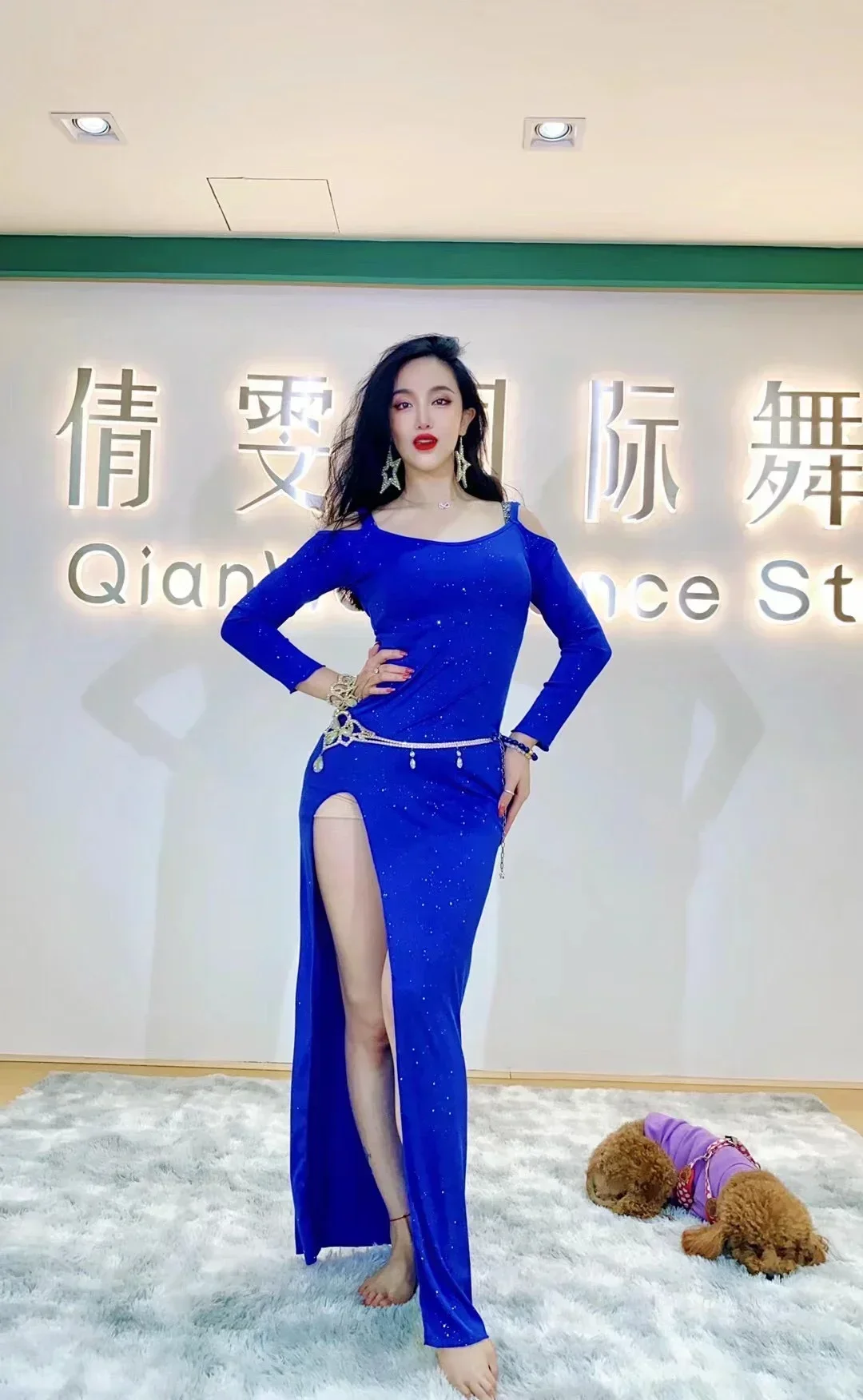 جديد إمرأة ملابس رقص البطن ملابس الرقص الشرقي للنساء ملابس الرقص الشرقي مرحلة حجر الراين فستان الأداء