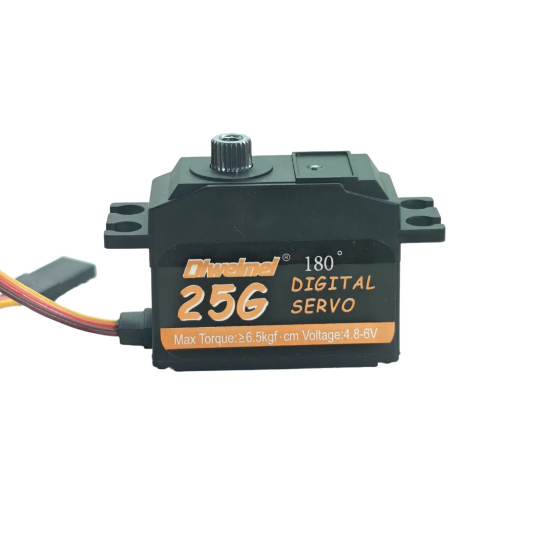 Dlweimei-25g الرقمية ميتال جير سيرفو عزم دوران عالي 4.8 فولت-6.0 فولت 5 كجم-6.5 كجم لطائرة RC سيارة قارب روبوت هليكوبتر